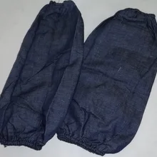 Джинсовые манжеты рабочие манжеты пылезащитные манжеты очистка манжеты и эластичный Эдисон Винт нарукавник