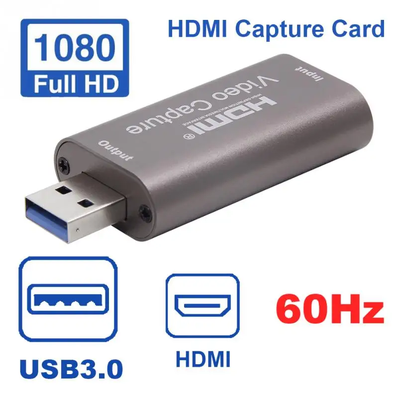 

USB3.0 HDMI Conference Computer 4K 1080P Teaching Broadcast For Gaming Audio Video Capture Card Live Streaming Grabber 30fps