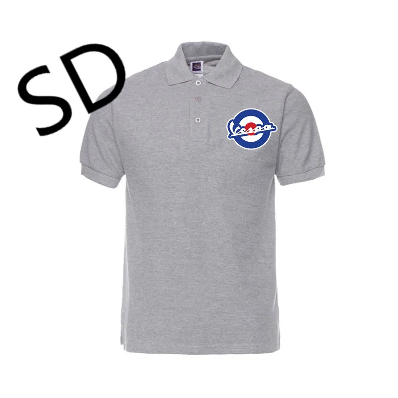 Дропшиппинг мотоцикл Vespa рубашка поло мужская camisa Polo masculina уличная поло Homme летние топы рубашка размера плюс одежда