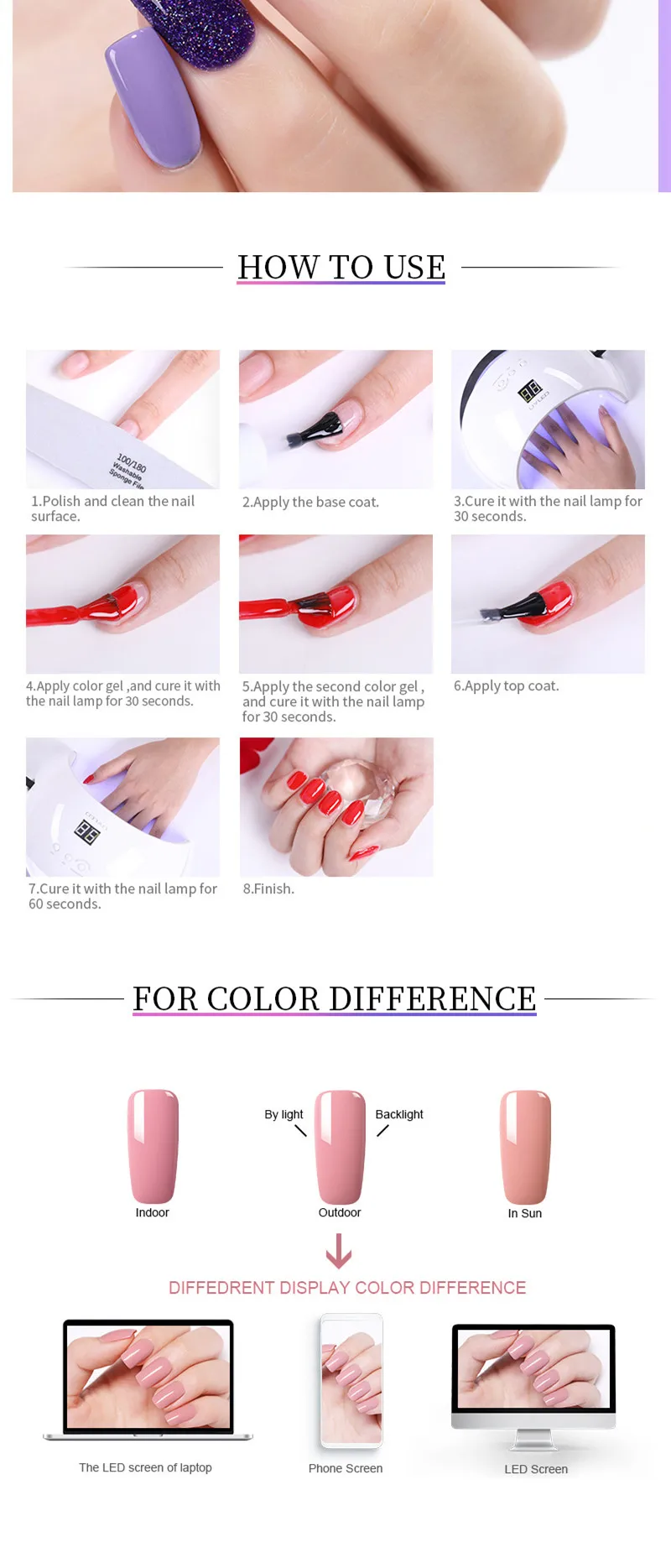 MAD DOLL 8 мл; Гель-лак для ногтей лак УФ-лак для ногтей лак Одноцветный гель для дизайна ногтей длинный-прочный ноготь Искусство DIY дизайн