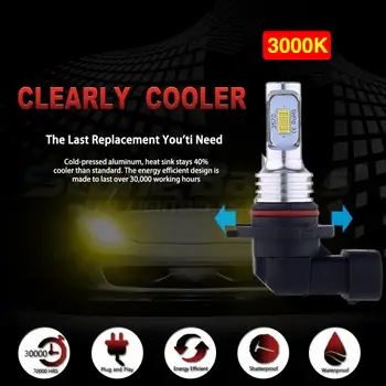 

2 Pcs 9006 HB4 LED Headlight Bulbs Kit Low Beam 6000K Super Bright White 40W 7000LM Profile Conversion Kit Bulb High Power