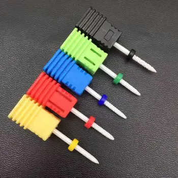 

2.35mm Bullet Ceramic Nail Drill Bit Rotate Burr Milling Cutter Bits For Manicure Pedicure Tools Electric Nail Drill Ceramic