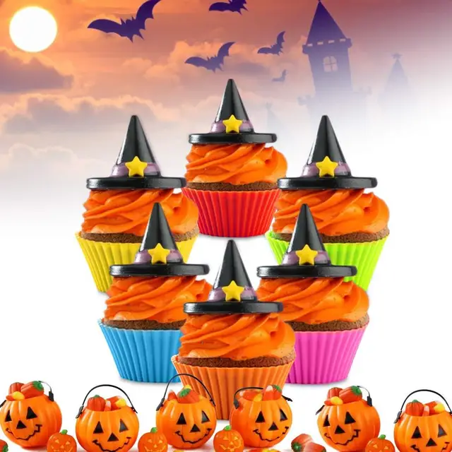24 Pack Szilikon Öntőformák Cupcake Sütőcsészék Újrahasznosítható Muffin Csésze Bélés Szivárványos Csomagolók Nem Tapadó Torta Penész - Image 6