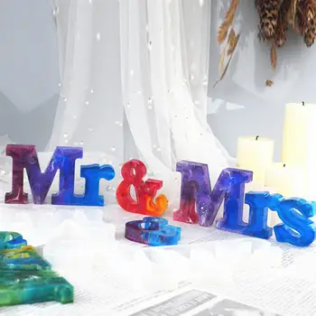 

1 Set DIY Mold English Words Mold Letter Ornaments Mold Handmade Home Mold
