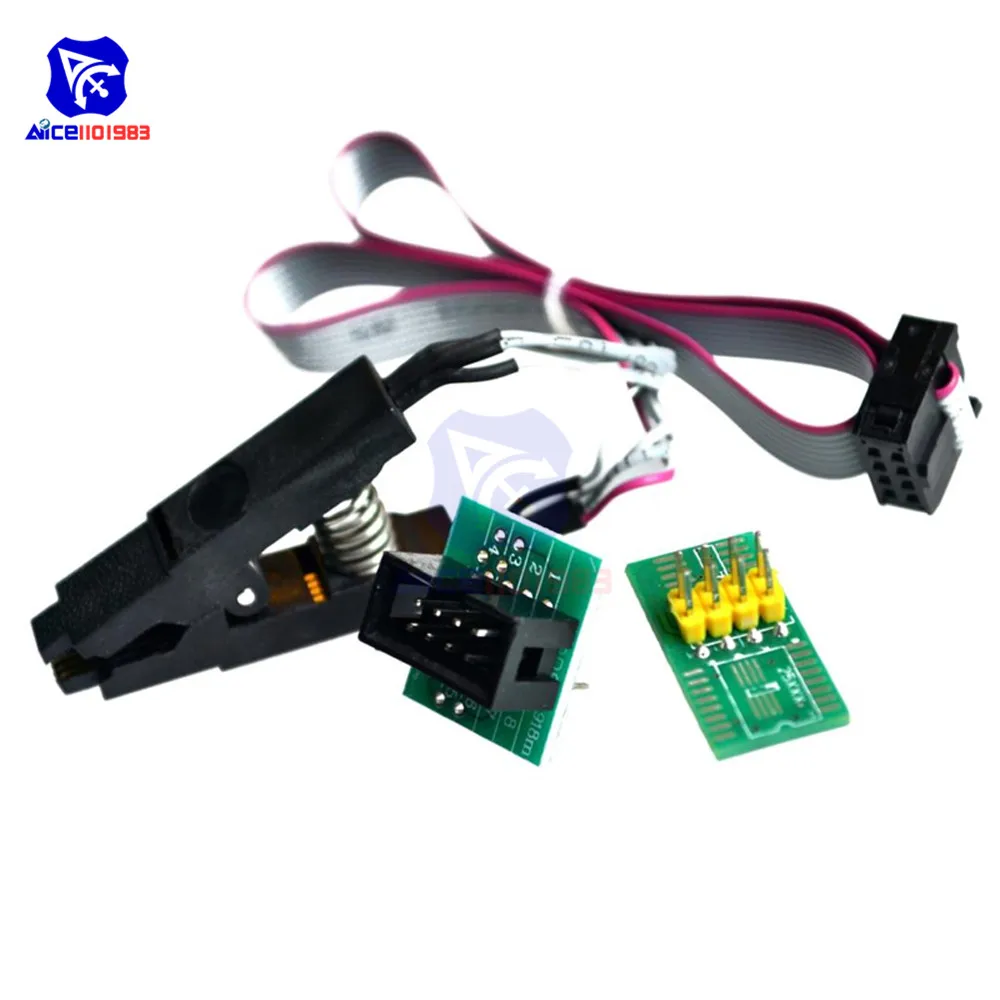 Тестовые микросхемы diymore SOIC8 SOP8 переходник для гнезда ИС BIOS/24/25/93 встроенного
