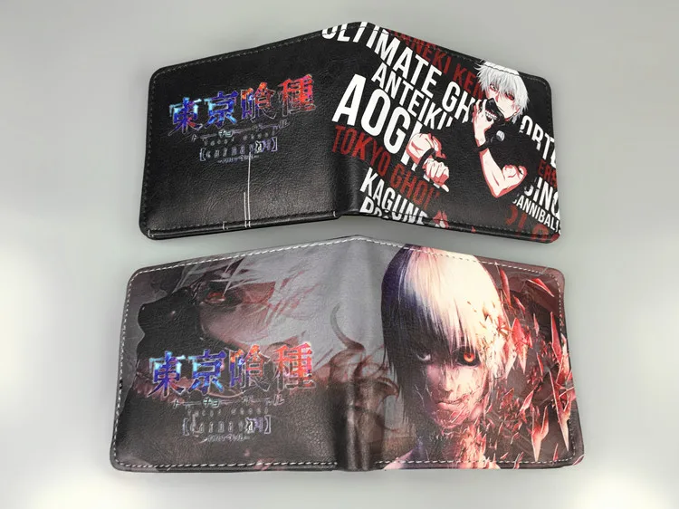 IVYYE одежда с надписью «Tokyo ghoul модные аниме PU кошелек из мягкой кожи клатч, сумочка для денег кошелек на молнии монета Повседневное кошельки карты унисекс подарки на