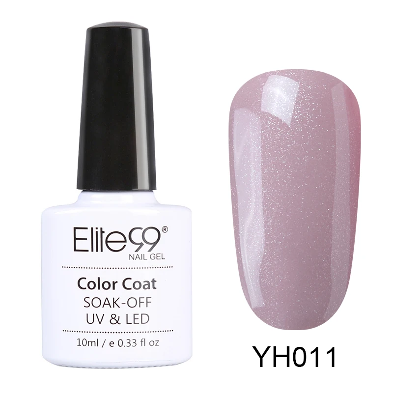 Elite99 10 мл Розовый Цветной Гель-лак для ногтей Soak Off Маникюр праймер верхнее покрытие Гель-лак Полупостоянный Гибридный гвоздь арт-гель лак - Цвет: YH011
