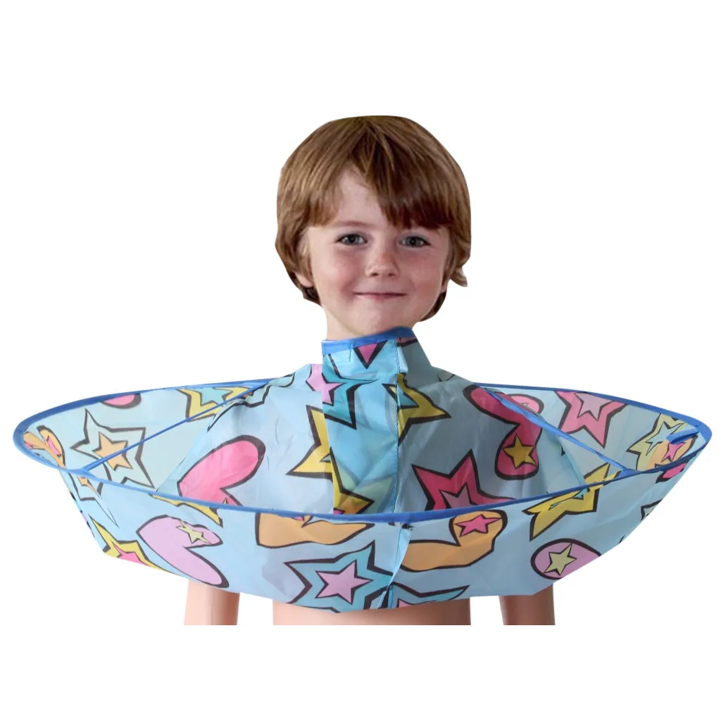 Kids Boy Hair Cutting Cape Gown Hairdresser Barber Apron Hairdressing Children Girls Boys Hair Cut Cloak Umbrella Cape Protecter