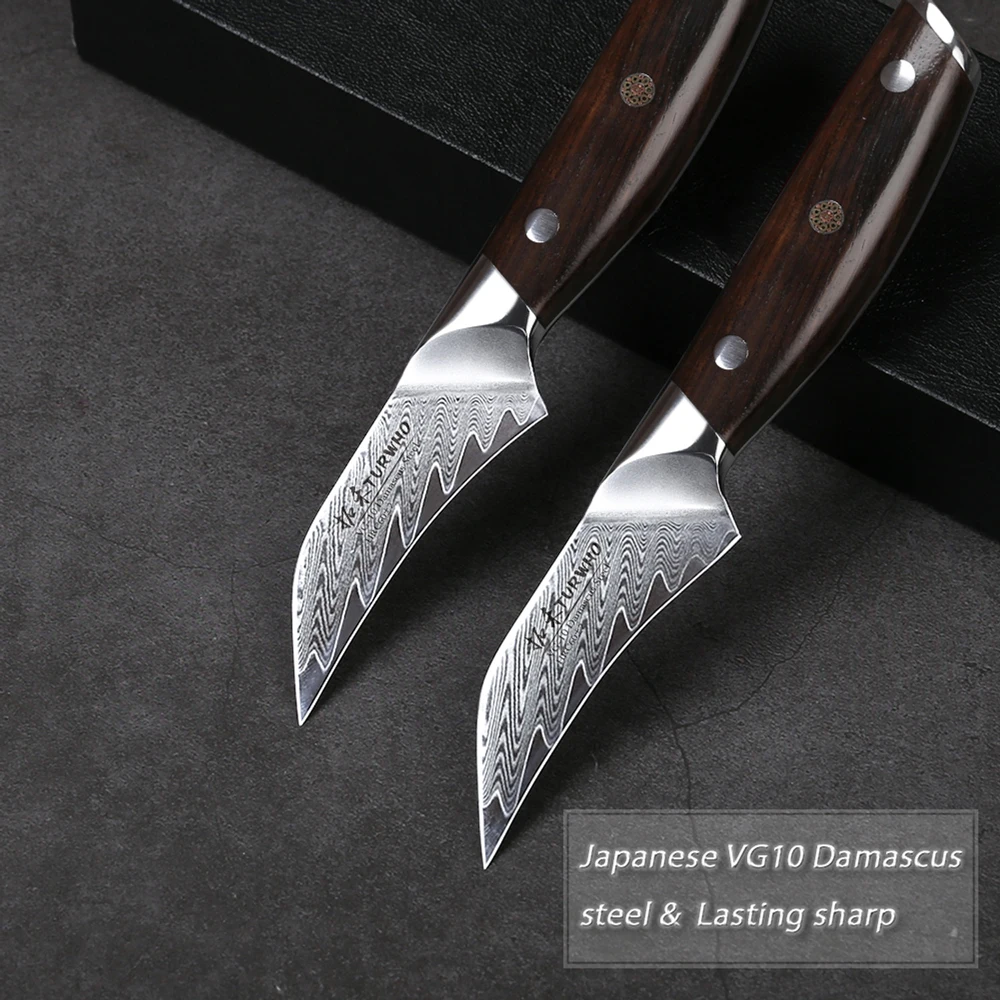 TURWHO 7.5 Damascus Butcher Knife Kitchen Knives Japanese AUS-10 Damascus  Steel Professional Chef Knife Chopper Knife Kitchen Cleaver Chipping knives  Chopping Knife