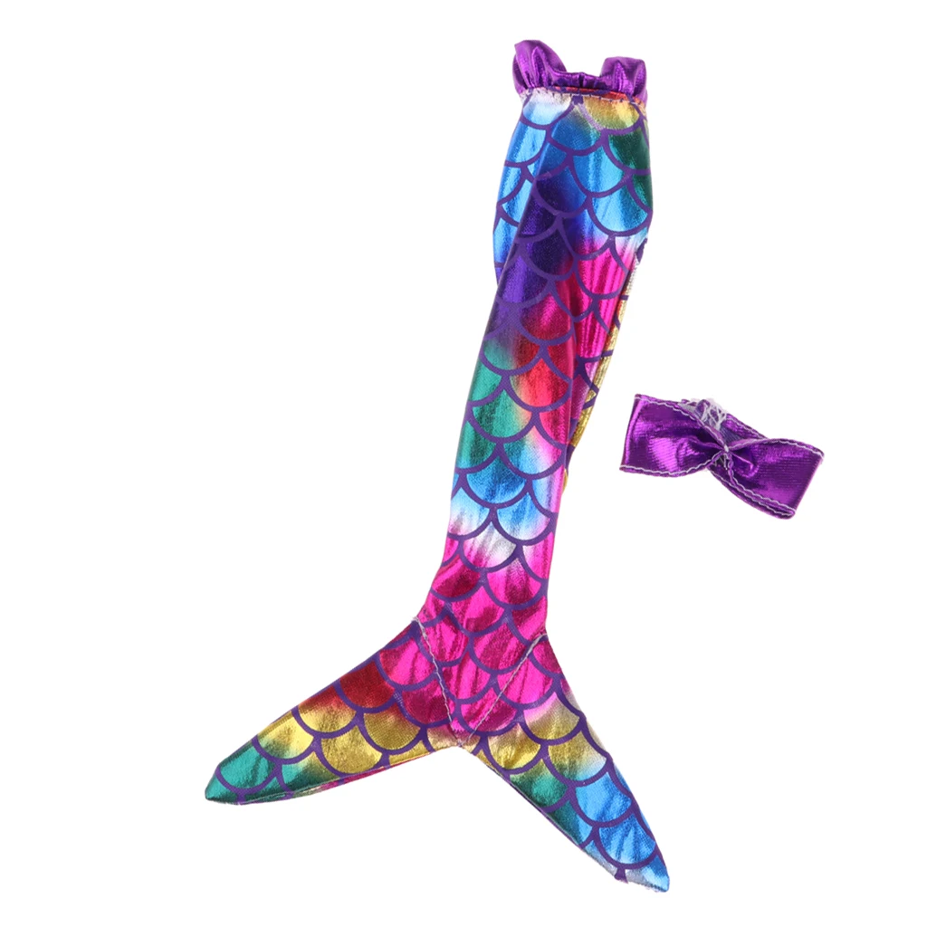 Popular Mermaid Dress Swimwear Bathing Suit For  Dolls Dress Up Colorful
