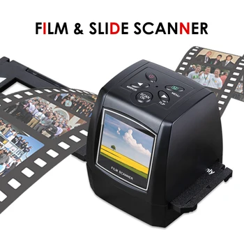 

5MP 35mm Portable Negative Film Scanner Negative Slide Photo Film Converts USB Cable with 2.4inch LCD Support SD Multi Language