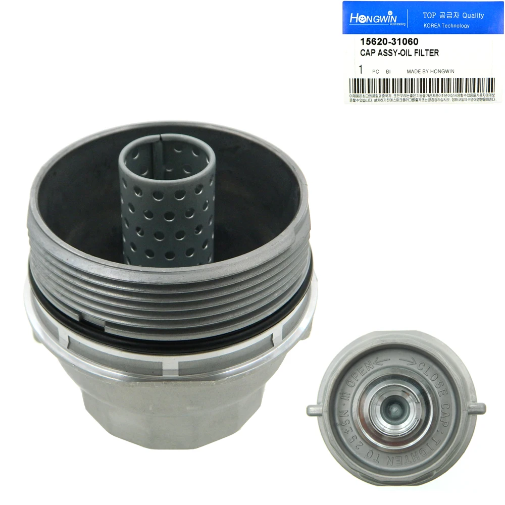 Genuine ON. 15620 31060 New Engine Oil Filter Housing Cap Assembly For TToyota LLexus Sienna