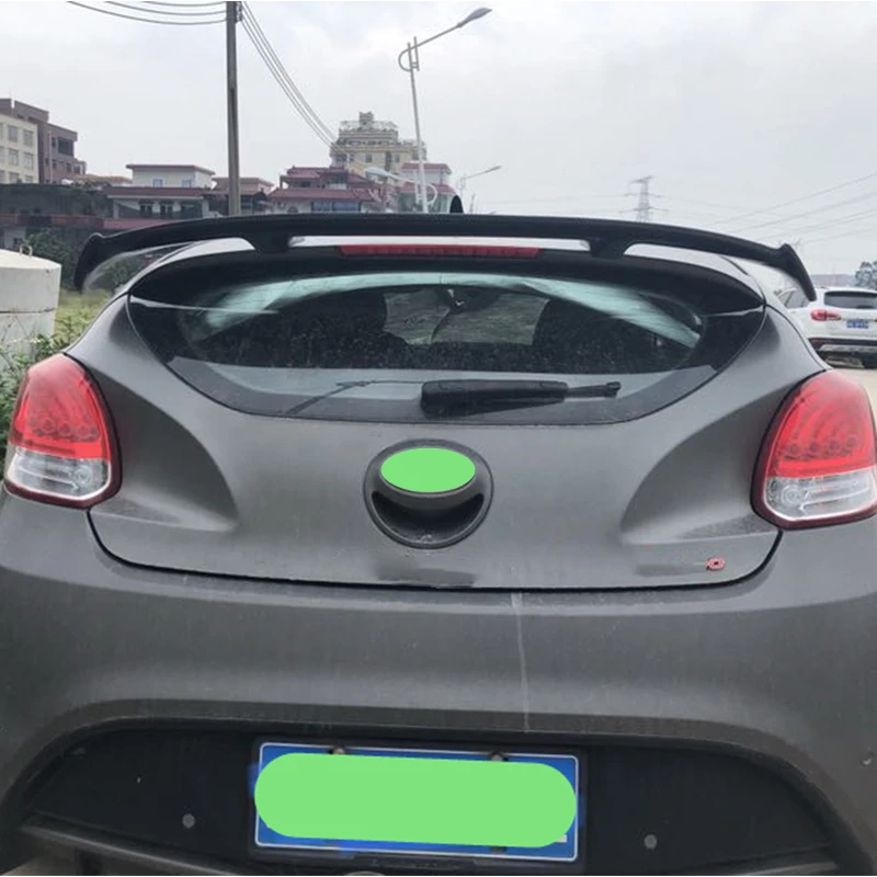 Применение для Hyundai Veloster спойлер 2012 13 14 15 2016 года глянцевое углеродное волокно/FRP