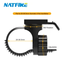 NATFIRE-soporte para luz de bicicleta, montaje para NB3, NP13, NP16, NKX6, NBC60, NKX8