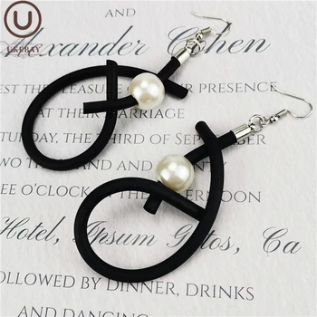 UKEBAY New Designer Original Handmade Jewelry Women Drop Earrings Pearl Jewelry Geometrice Strange A Pair Of Earrings Gift Wife