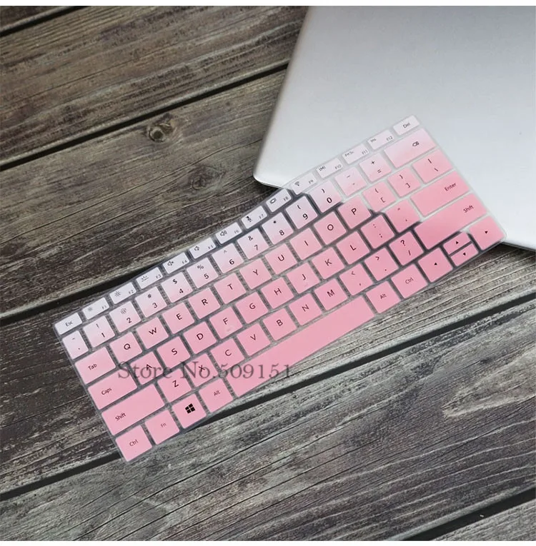 Gradual Pink Для huawei MateBook D 14 дюймов(AMD) ноутбук D14 14,0 ''силиконовый чехол для клавиатуры ноутбука защитный Пылезащитный кожух - Цвет: Gradual Pink
