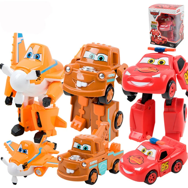 

Manufacturers Supply South Korea Cute Children Deformation Robot Plastic Garage Kit Model Toy Transformer Toy Car