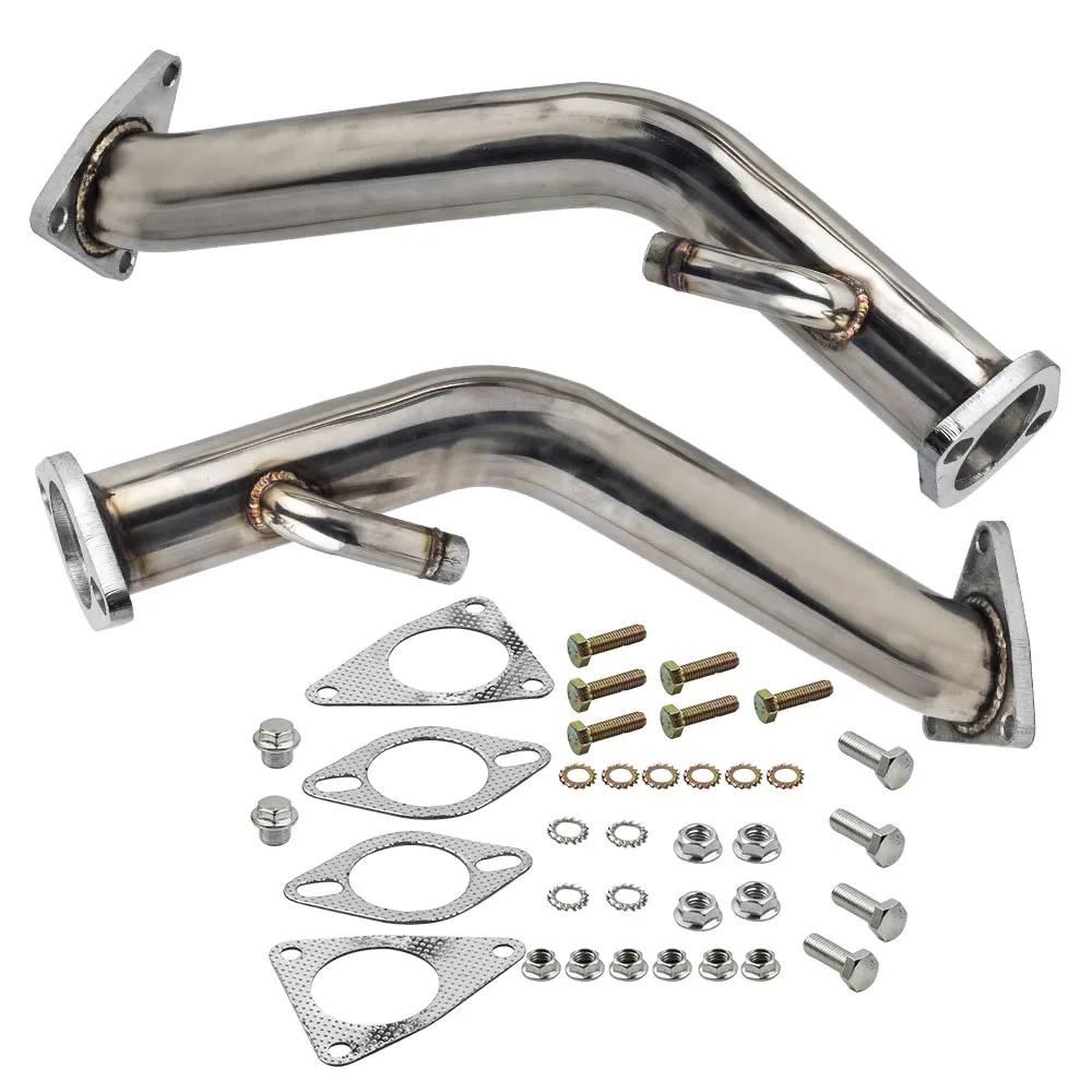 Test Pipes Decat Catless Straight Downpipe Exhaust Fits For Nissan 370z