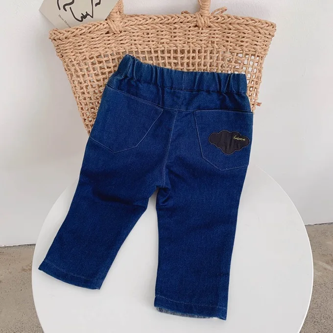 [Over 79-20] Autumn Crawler GIRL'S Jeans Children Joint Trousers Child Pants Casual