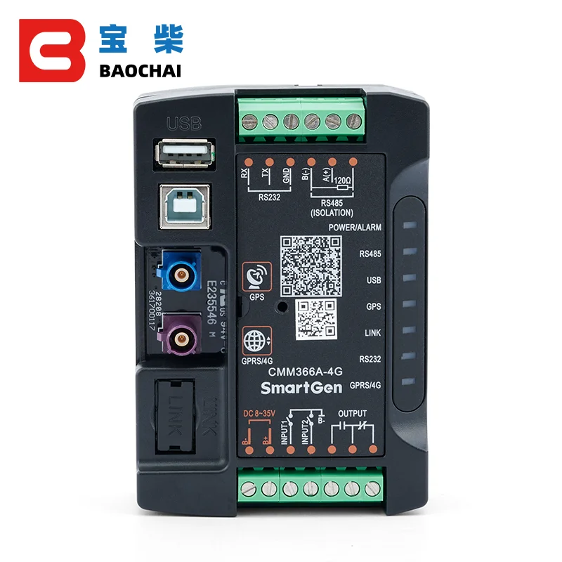 Smartgen CMM366A-4G CMM366 ET CAN CNM376 365Cloud 모니터링 통신 모듈, 발전기(SCI 포함)를 인터넷에 연결하는 데 성공 (인터넷 연결)