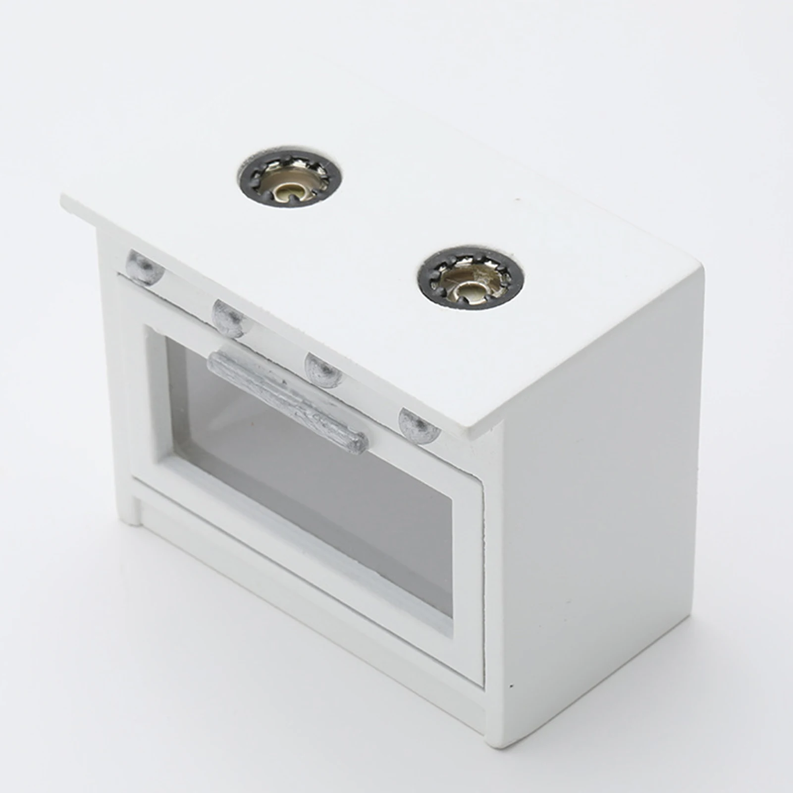 Kids Toy Mini Furniture Play Simulation Kitchen Gas Stove Model for Doll House Decor Birthday Christmas Gift