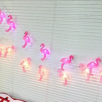 

1 Meters LED Flamingo String Light Unicorn Decoration 10 Led Lights Party Baby Shower Bedroom Decor Holiday Lighting