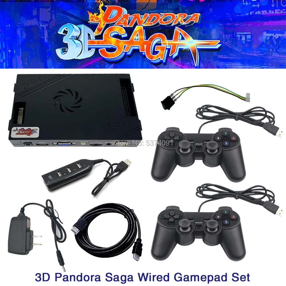 2650 в 1 Pandora Saga Box 3D семейная версия платы 40p аркадная плата для Бесплатной Игры монета HD видео Jamma игры HDMI VGA материнская плата - Цвет: box12 wired suite