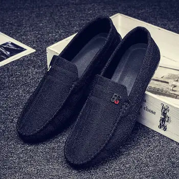 

Men Shoes Summer Fashion Wedding Shoes Canvas Shoes Flat Casual Breathable Light Driving Shoes Men Male Loafers Mocassin Homme