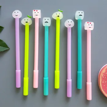 

40PCS Creative Pen Office Stationery Black Needle Water Pen Breakfast Gel Pens Kawaii School Supplies