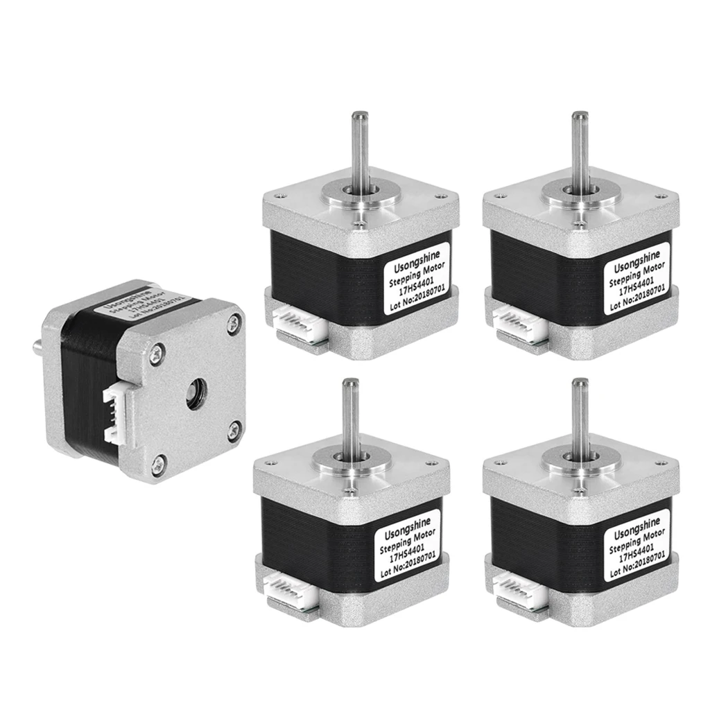 5Pcs Nema 17 Stepper Motor 1.5A 17HS4401 4-lead for 3D Printer CNC Engraver