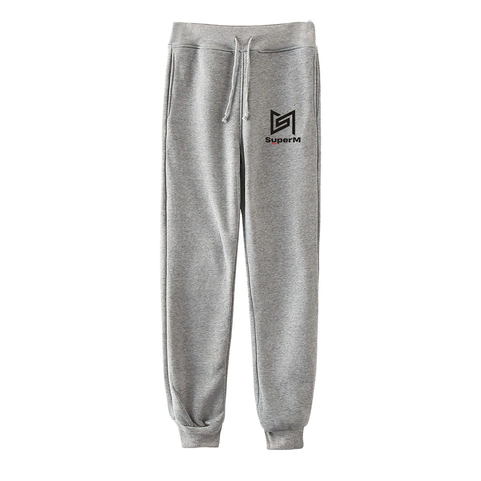 SuperM Korean Stylish Kpop Harajuku Printed Fashion Cool Jogger pant Fashion comfortable casual high quality sport trousers
