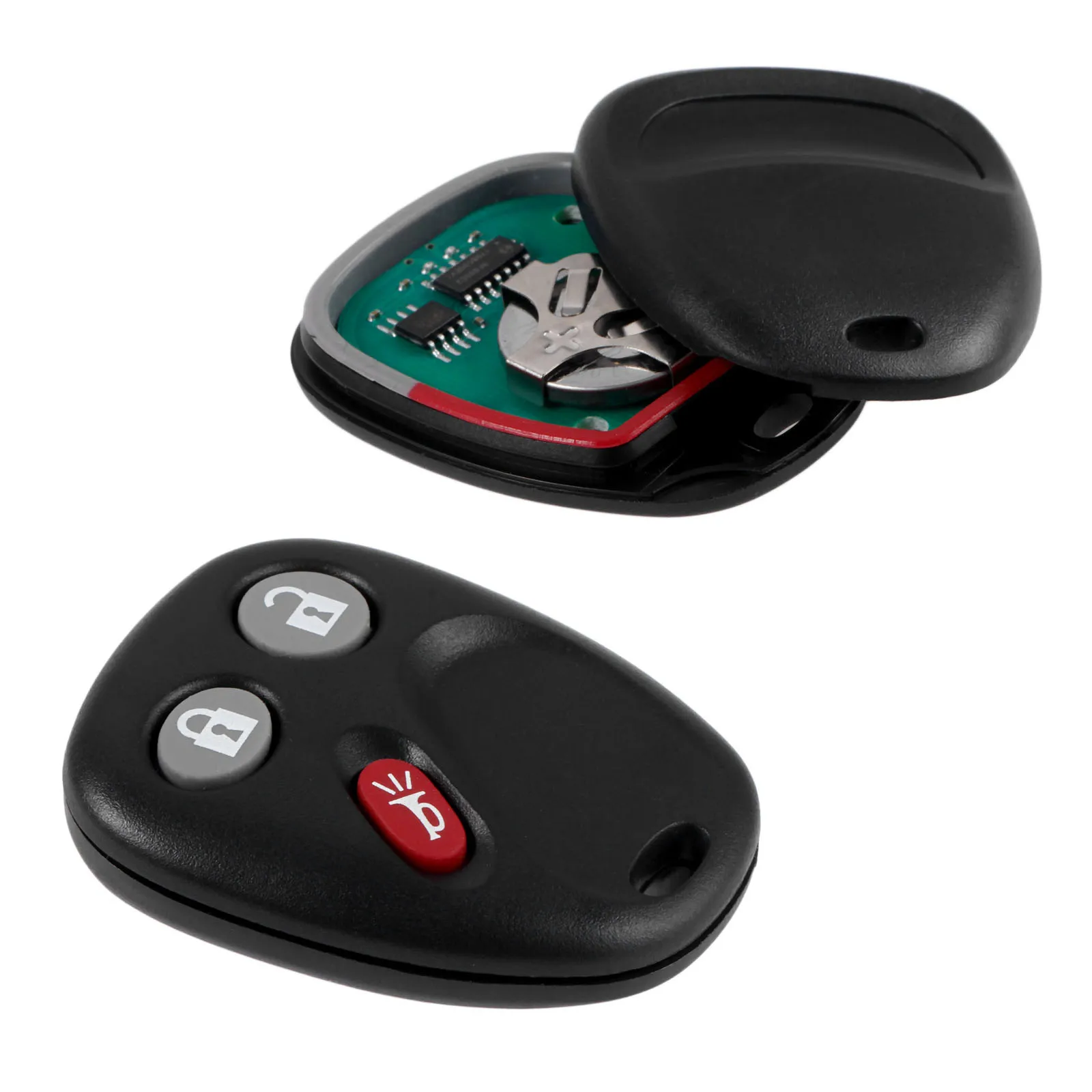 2Pcs 3 Buttons Car Remote Key Shell LHJ011 Fit For G M Hummer H2 Chevrolet Avalanche Tahoe Cadillac Escalade 2003 2004 2005 2006 remote car key fob 315mhz 3 buttons keyless entry car key shell case lhj011 fit for cadillac chevy gmc yukon sierra avalanche