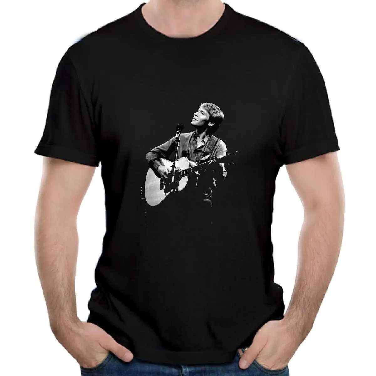 

YBTX John T-shirt Denver Cotton Men's T-Shirt Short Sleeve 2019 Summer Men'S Brand Clothing O-Neck