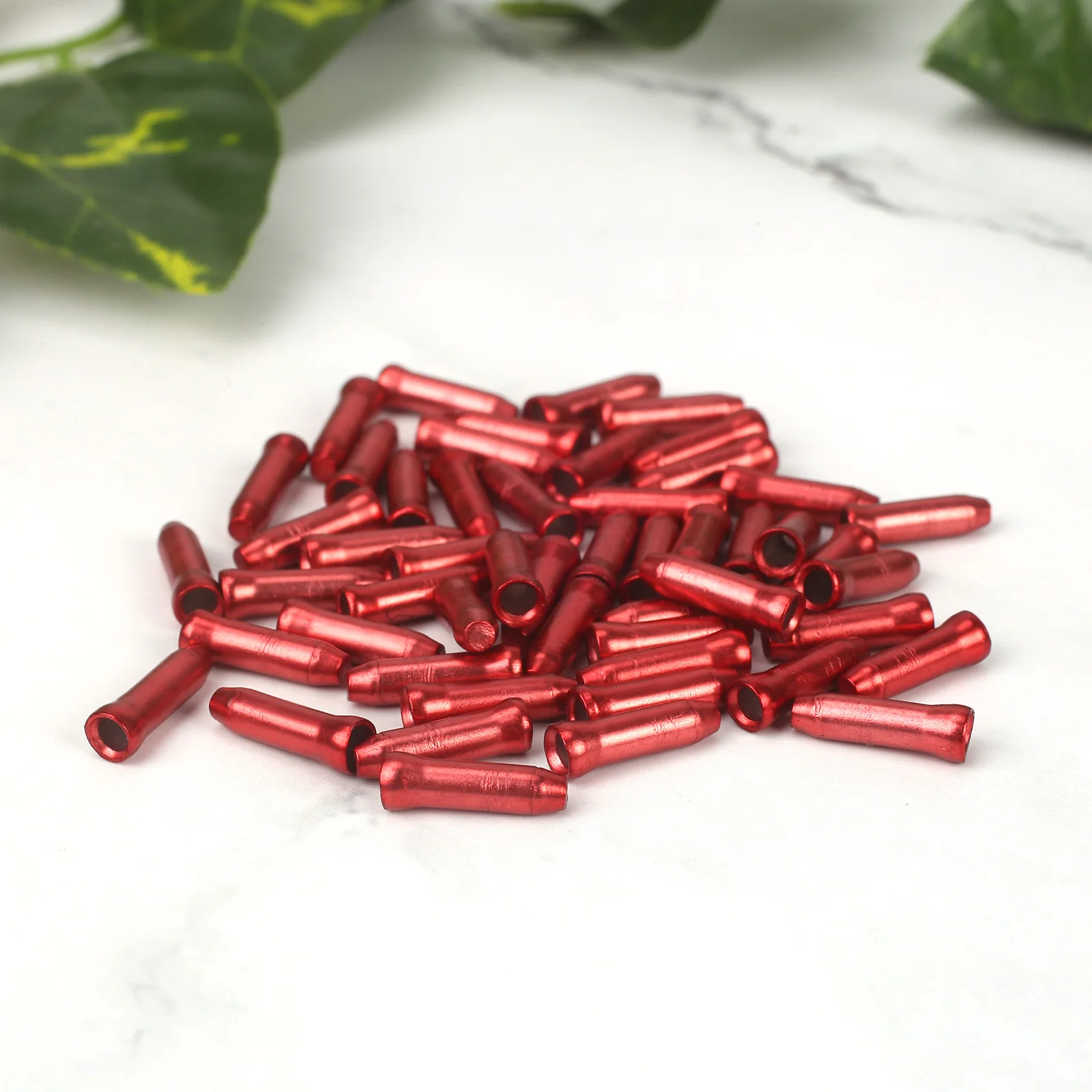 50 Pcs/lot MTB Bike Bicycle Brake Shifter Aluminum Inner Cable Tips Crimps Cycle Cycling Parts Derailleur Shift Cables End Caps