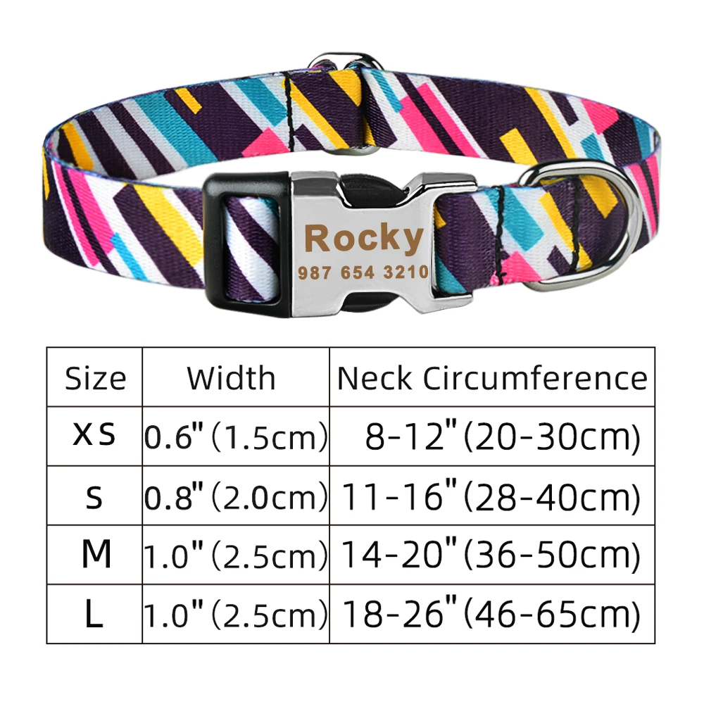 petsmart dog collars	 Adjustable Nylon Custom Dog Collar Free Engraved Name ID Tag Personalized Dog Collar Small Large Product Plaid Unisex Dog Collar 3 inch wide dog collars- pitbull	 Dog Collars