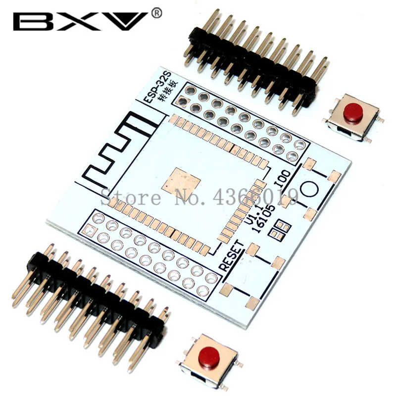 10 шт. ESP32 ESP32S Беспроводной Wi-Fi и bluetooth-адаптер модуль WiFi адаптер печатная плата, приборная доска преобразовательный модуль ESP-32 ESP-32S ESP-WROOM-32 доска