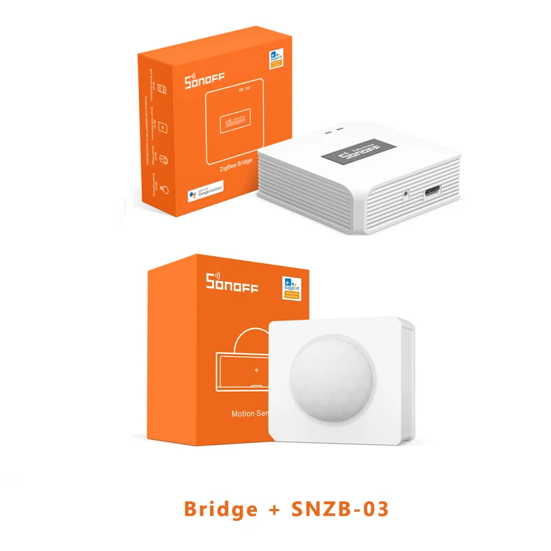 SONOFF Zigbee Bridge SNZB-01 SNZB-02 SNZB-03 SNZB-04 BASICZBR3 ZBMINI DIY Switch Smart Home Security,Work with Alexa Google Home 