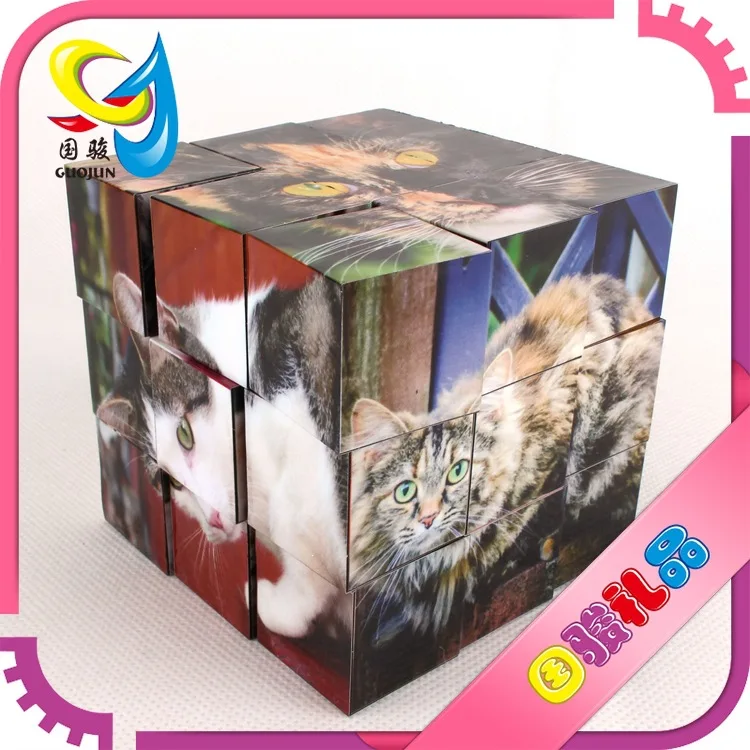 27 18шт, рисунок поверхности 2/3/3,5/4/5 см, чтобы отобразить рекламный подарок кошка складывающийся магический куб строительных блоков