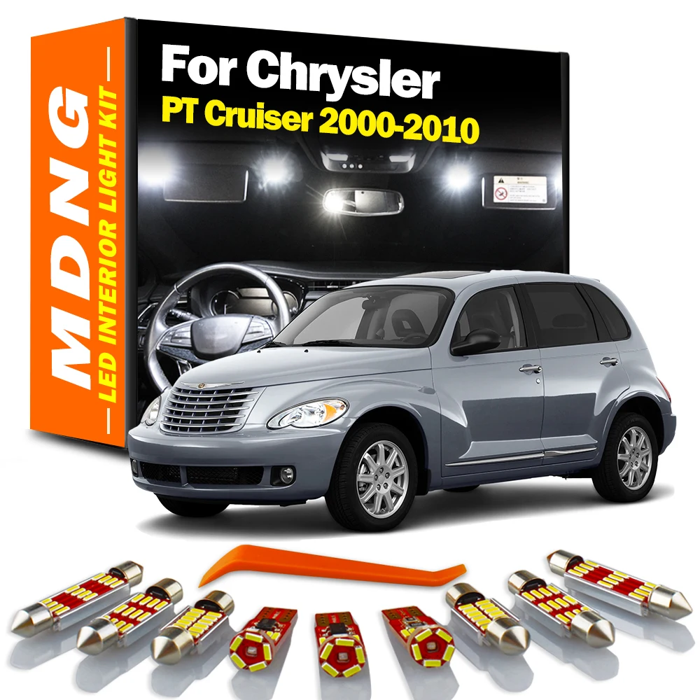 MDNG 11Pcs Canbus Car LED Interior Dome Map Trunk Light Kit For Chrysler PT Cruiser 20002007