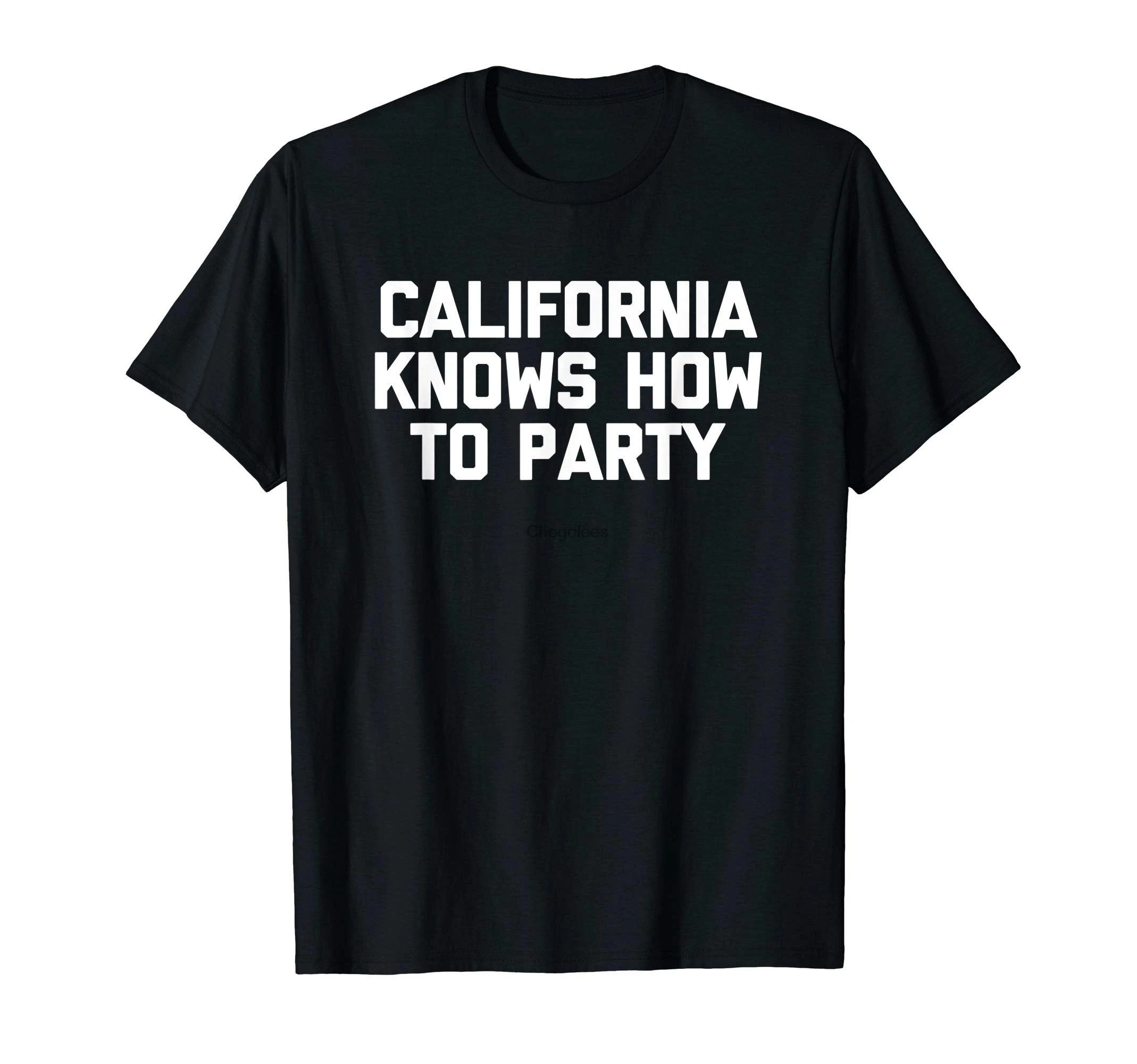 California Knows How To Party T-Shirt funny saying sarcastic | Мужская одежда