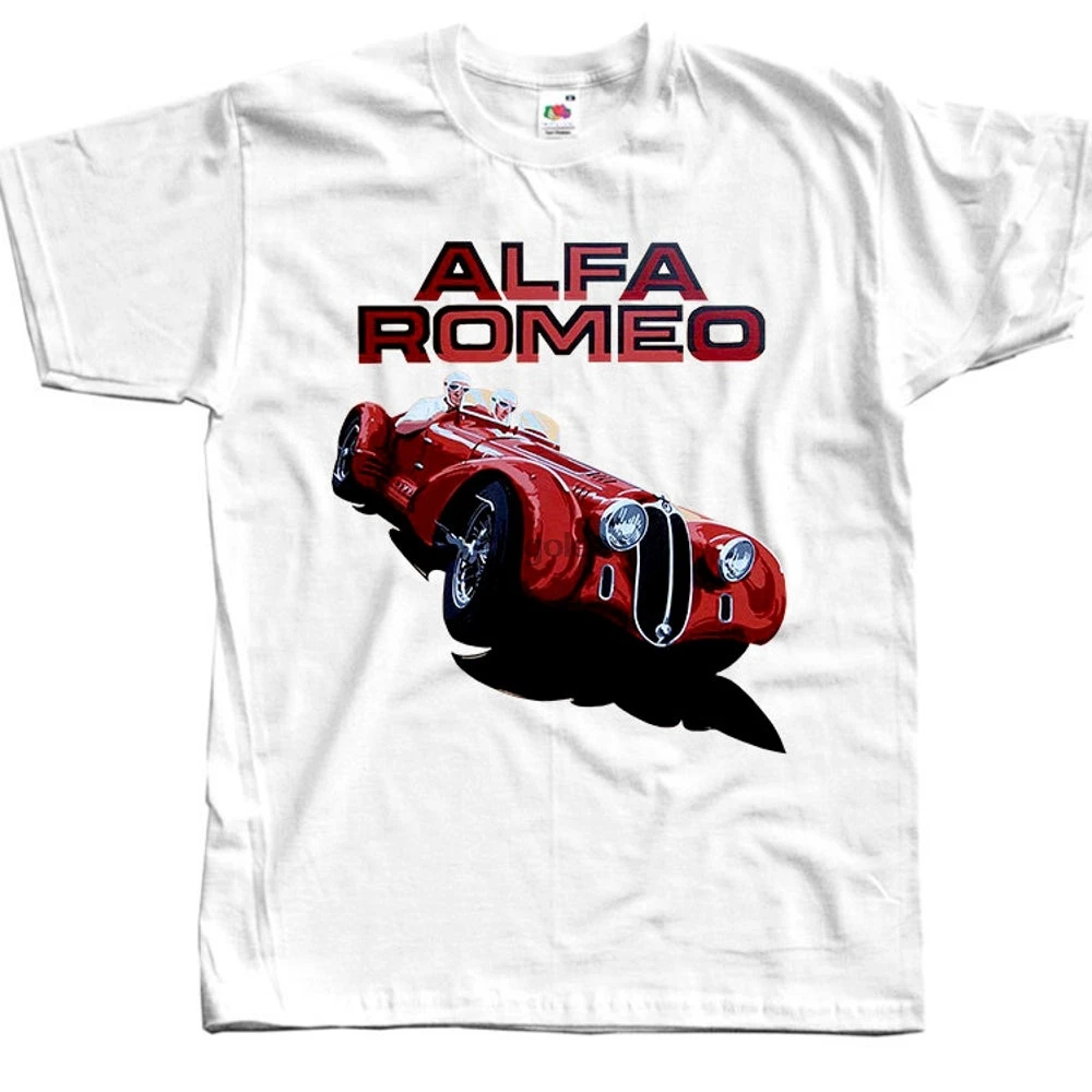 Постер автомобиля V17 Alfa Romeo старый автомобиль памятник кабриолета DTG Футболка все