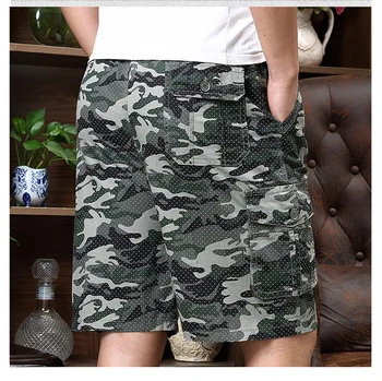 

2020 New Cargo Shorts Men Camouflage Military Casual Shorts Summer Hot Sale Hip Hop Cotton Quality Work Shorts Homme Khaki 4XL