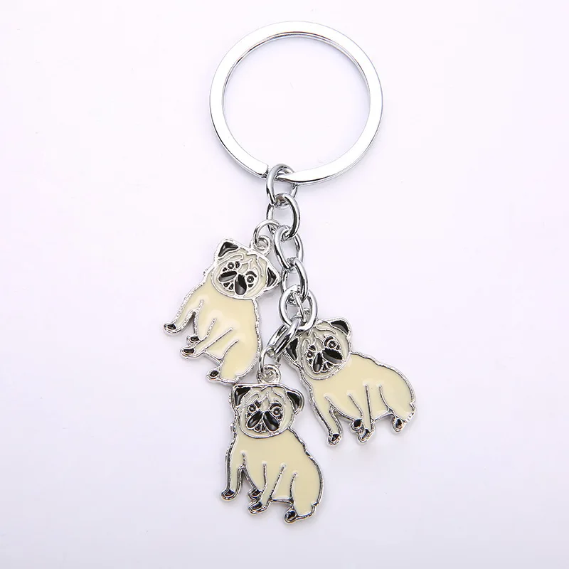 

NEW Cute Dog Keychains Accessories Pet Anime Car Keyrings DIY Pendants Bag Charms Best Friend Lucky Gifts Key Chains Women