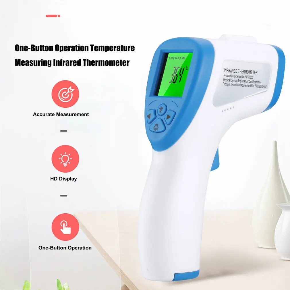 Dropship Digital Termomete Infrared Forehead Body Thermometer Gun