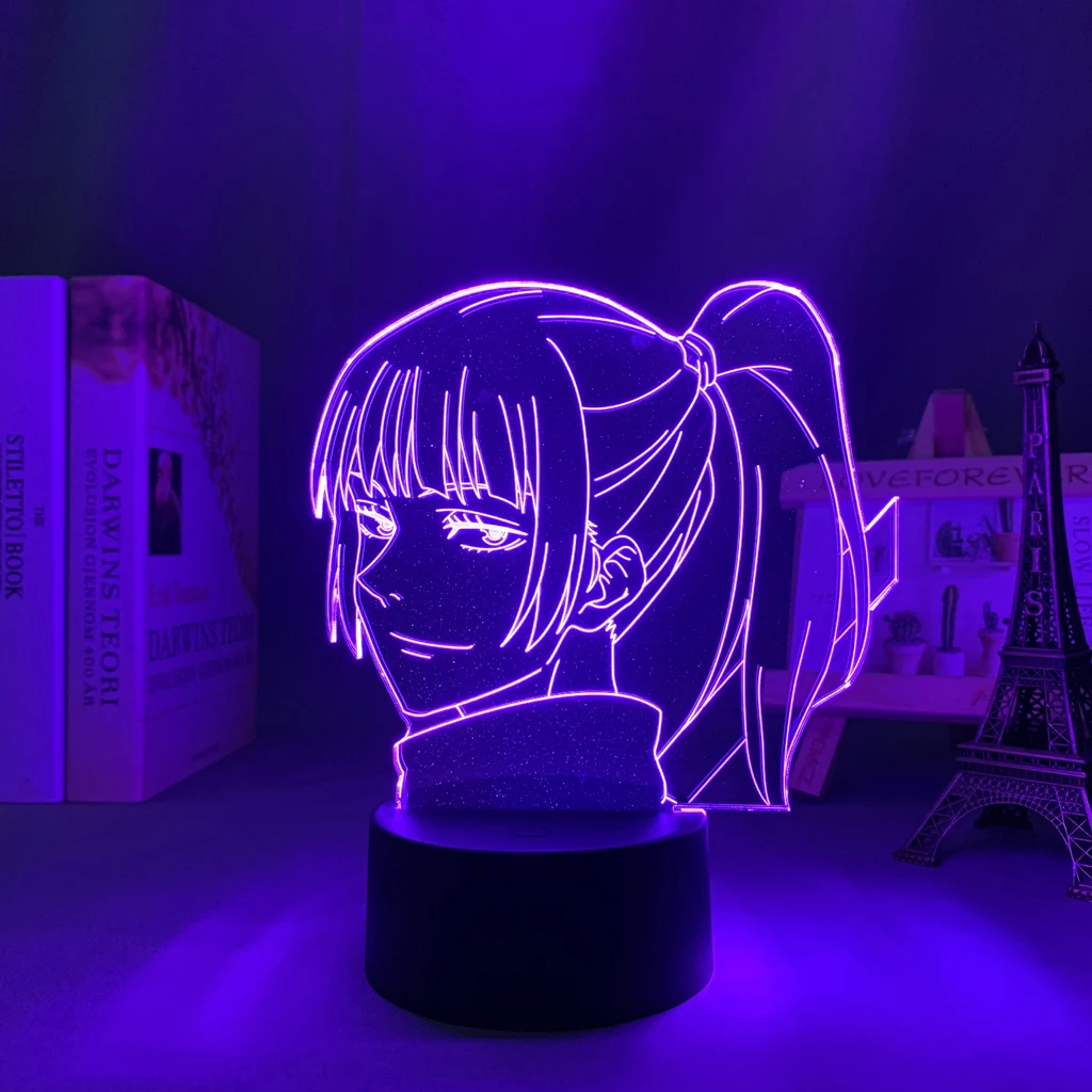 night lights for adults Anime Jujutsu Kaisen Led Light Maki Zenin for Kid Bedroom Decor Nightlight Friend Birthday Gift Manga Led Lamp Jujutsu Kaisen led night light