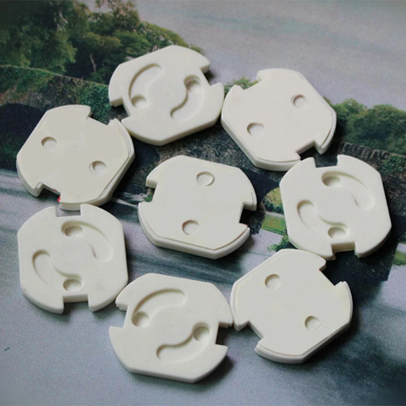 

2 Style 10Pcs Electrical Outlet EU Plug Rotated Socket Shock Protector Rotate Cover Anti Baby Kids Child Safety Guard for Baby