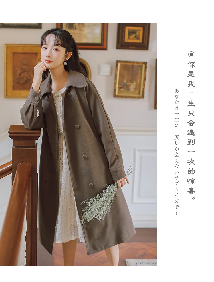 new fashion women's clothing Long sleeve wool coat coats and jackets women