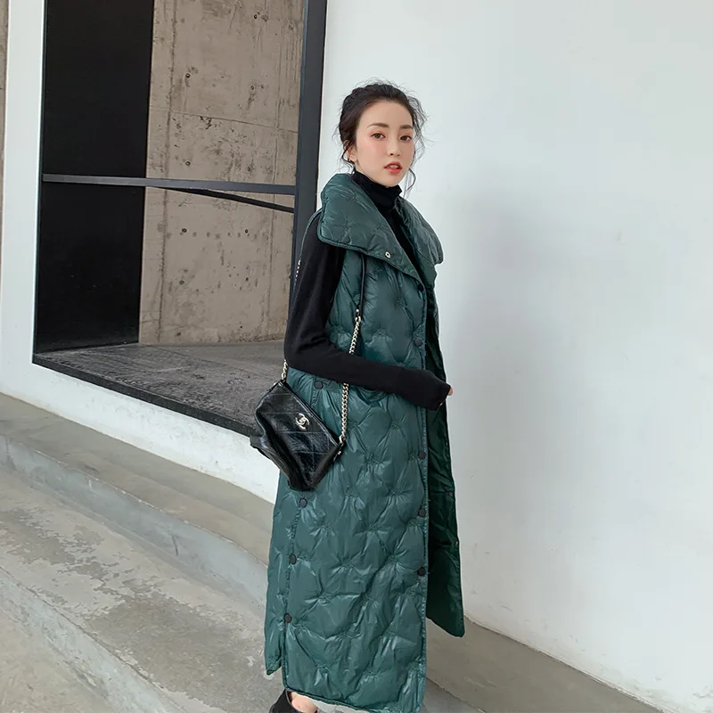 Goedkoop Nieuwe Herfst Winter Vrouwen Katoenen Vest Eendendons Zachte Warme Mouwloze Vesten Plus Size Vrouwelijke Uitloper Merk Vest Jas D190906