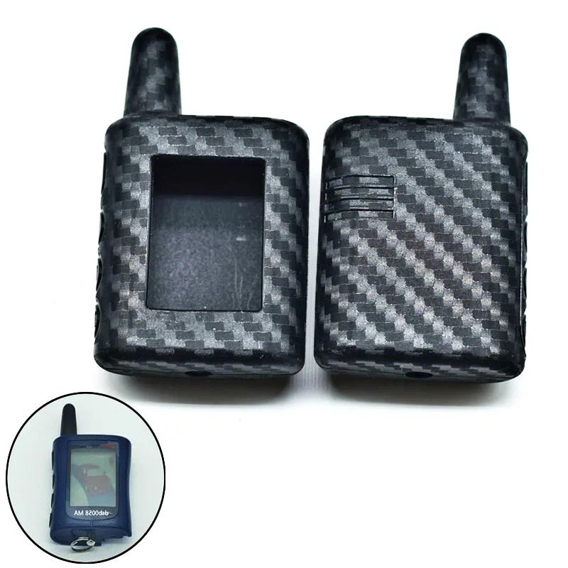 

1 Pcs Fit for Scher-Khan Magicar Car Key Case Cover Carbon Fiber Remote Cover Two Way Car Alarm Scher Khan A/B LCD