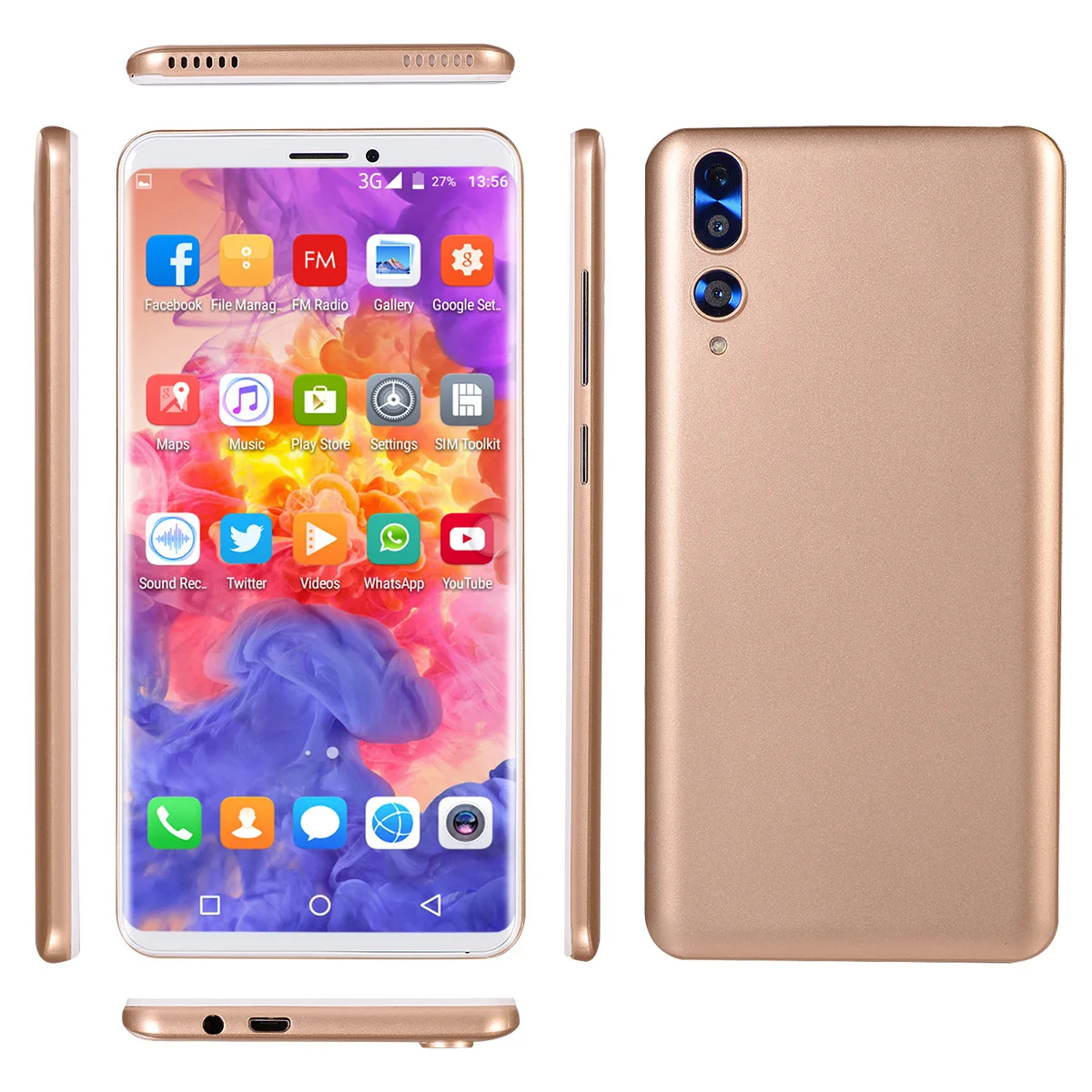 

Factory Direct Selling New Style P21 Mobile Phone Low Price Wholesale 512 + 4G Memory 5.72-Inch Smart 3G Cross Border Electricit
